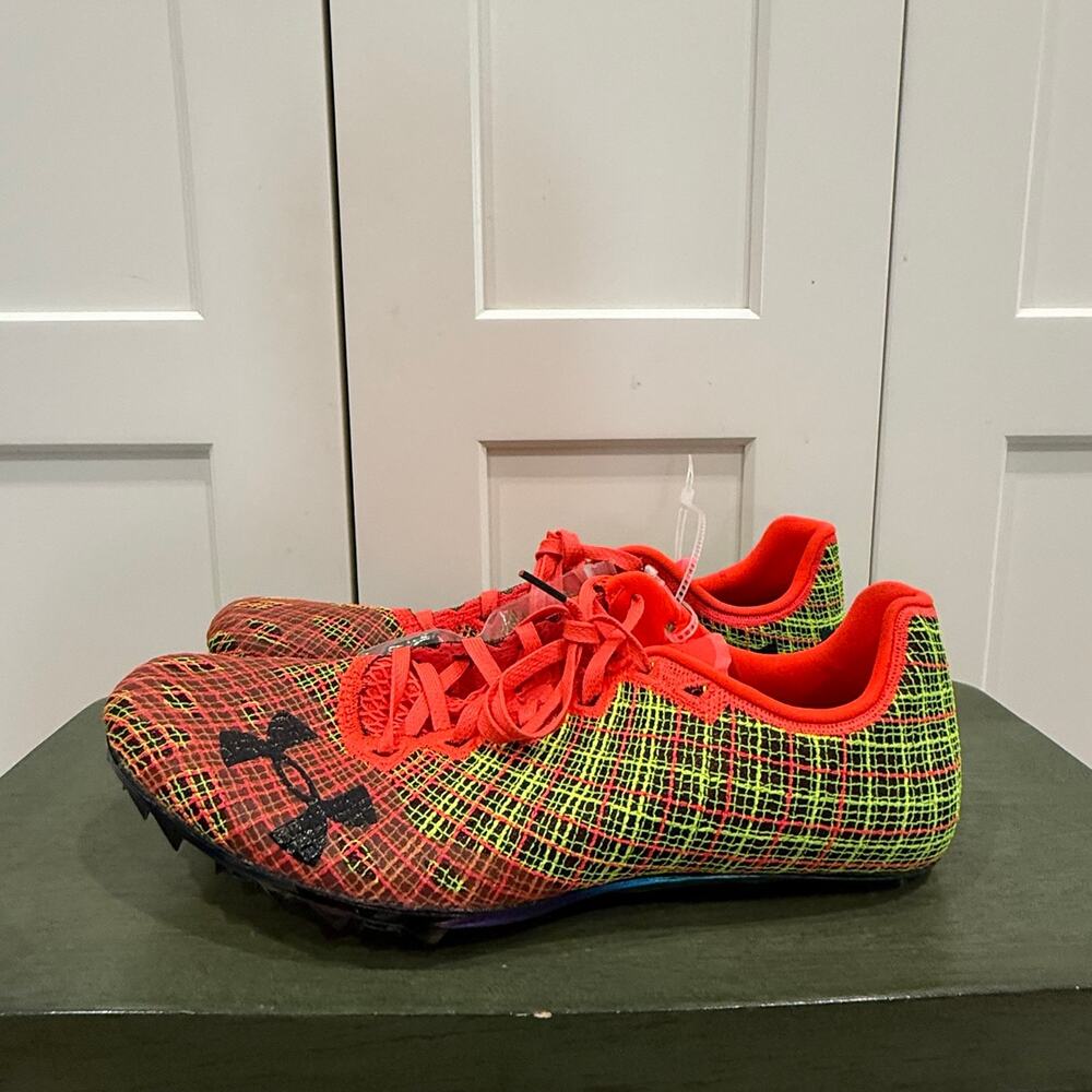 NEW UNDER ARMOUR SPRINT PRO 3 TRACK & FIELD SPIKES UNISEX SZ 11.5M / 13W! - 9209